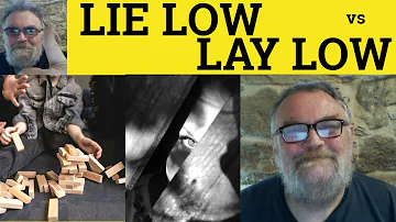 🔵 Lie Low vs Lay Low Meaning - Lay Low vs Lie Low Examples - Lie Lay Lain Low - Lay Laid Laid Low