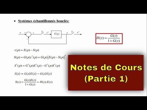 Couverture de Transfer Function of Discrete-Time Systems | fonction de transfert en z | cours d'automatique