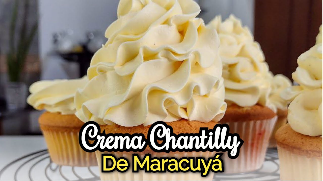 Cómo hacer Crema Chantilly de maracuyá (PARCHITA) | Firme Para decorar