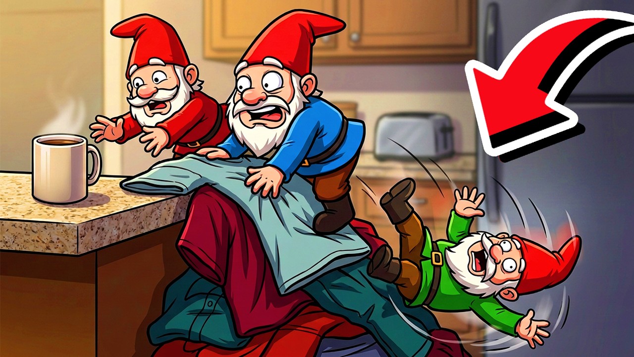 4 TRPASLÍCI vs ROBOTICKÝ VYSAVAČ ✨ Burglin Gnomes