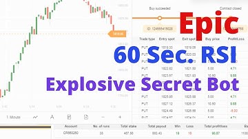 Epic Binary.com Bot - 60 Sec. RSI Binary Bot | Explosive Secret Unusual Bot