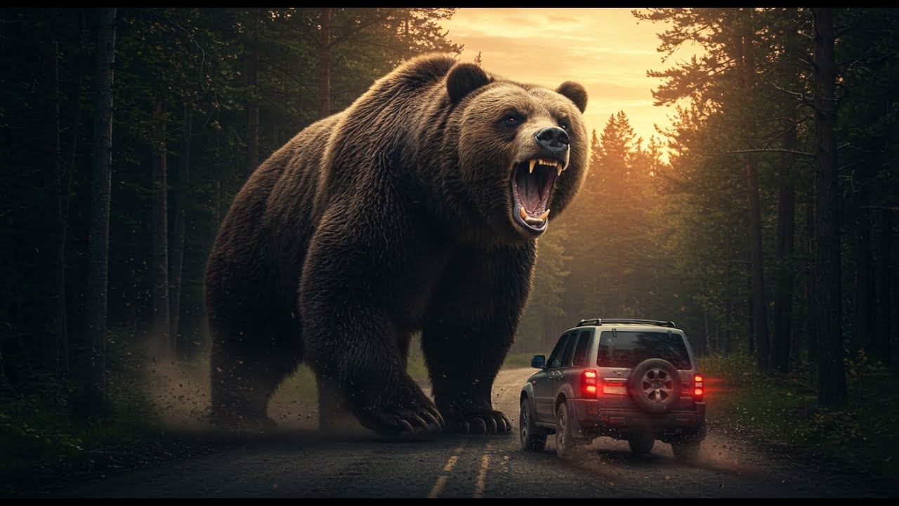 A Giant Bear Chased Their Car for Miles — Then Something Unbelievable Happened