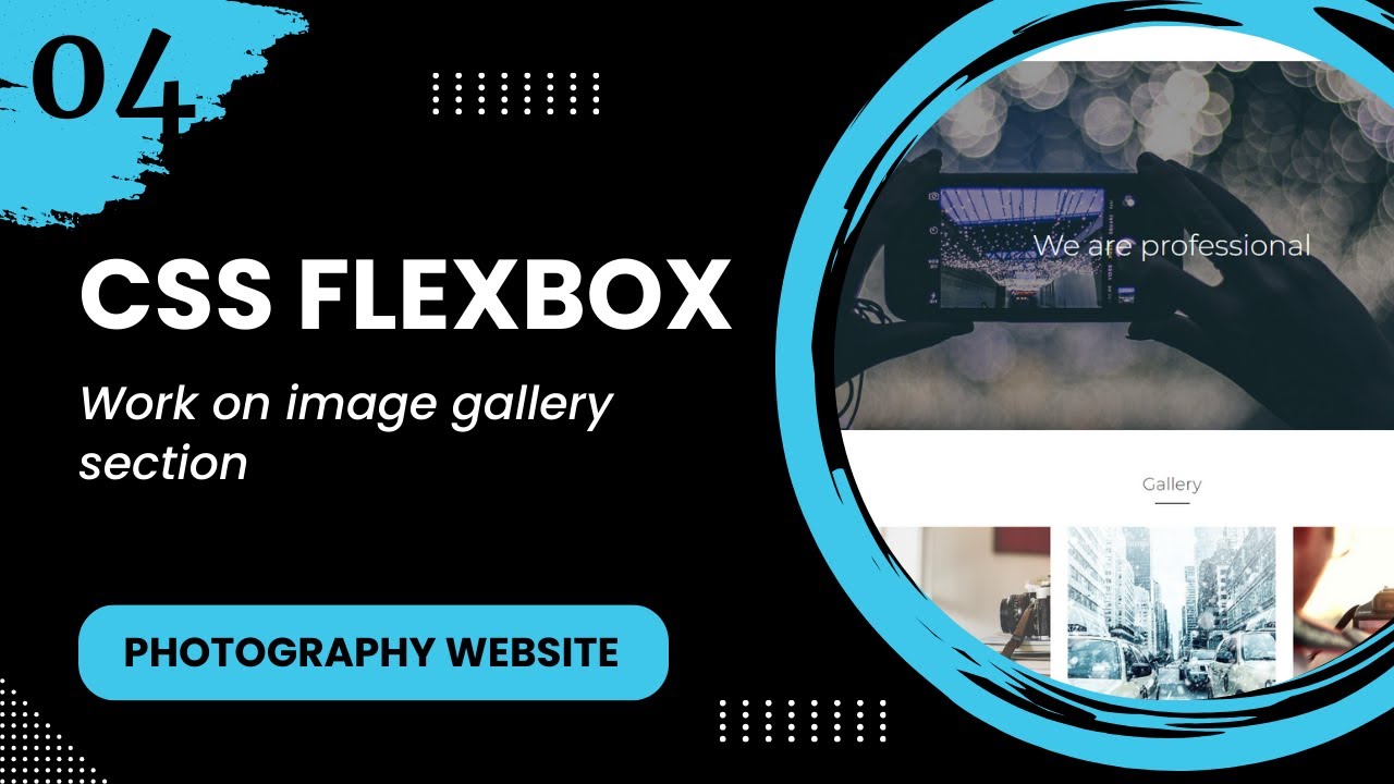 Flexbox #4 - Work on image gallery section - YouTube