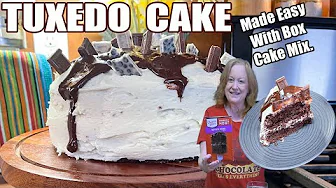 TUXEDO CAKE Made Easy with Box Cake Mix
