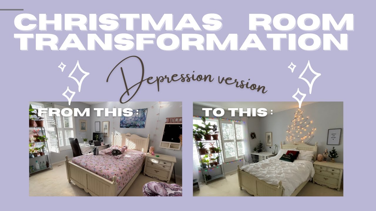 DECORATING MY DEPRESSION ROOM FOR CHRISTMAS