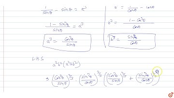 If `cosectheta-sintheta=a^3, sectheta-costheta=b^3`, then prove that  `a^2b^2(a^2+b^2)=1`