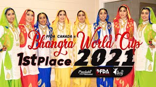 Bhangra world cup 2021| First Place | Punjabi Folk Dance Academy Edmonton | Girls Bhangra 2021