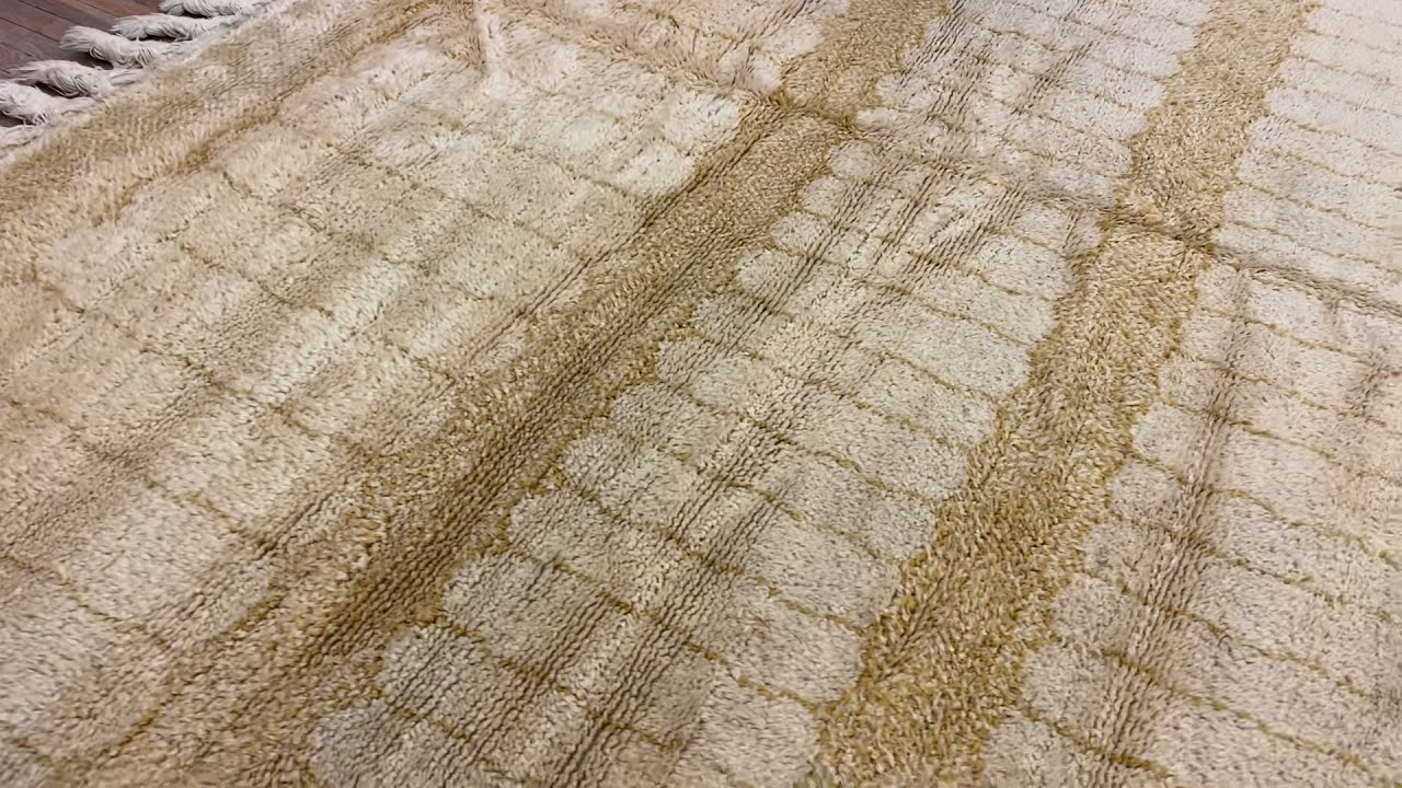 Mid-20th Century Moroccan Minimalist Carpet 