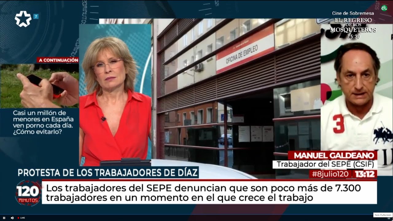 CSIF denuncia la falta de personal en un SEPE colapsado - YouTube