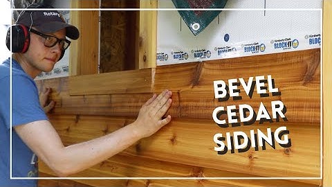 How to Install Bevel Cedar Siding - Building a Shed Part 6