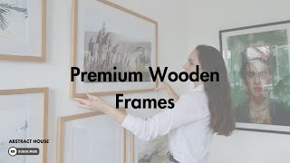 Abstract House Premium Wooden Art Frames With Glass. Sustainable Frames For Art Wealth