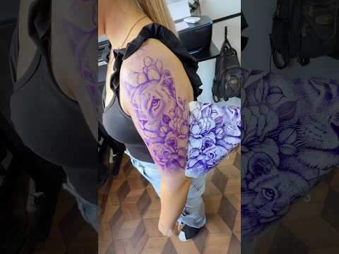 no bíceps nem dói hein kkkkkk #tattoo #asmr