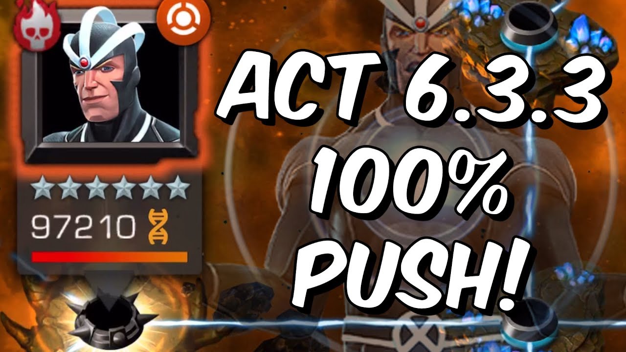 Act 6.3.3 100% Push! - Havok Boss Chapter Revolt 100% - Marvel Contest of Champions