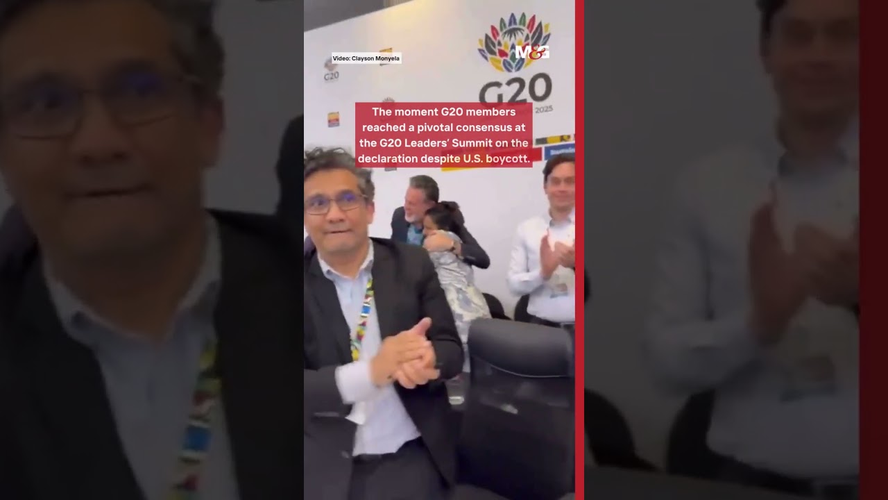Moment G20 members reached consensus on declaration at G20 Leaders' Summit