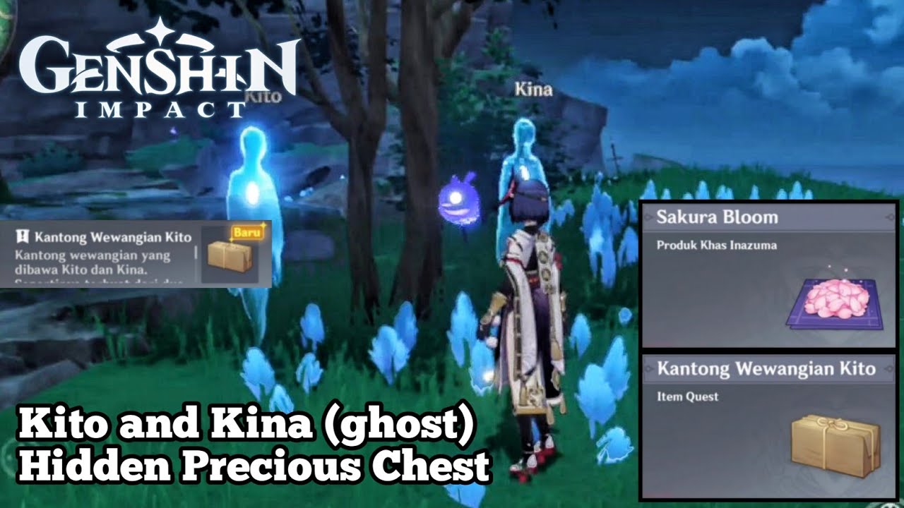 Kito and Kina Hidden Precious Chest Tsurumi Island Genshin Impact