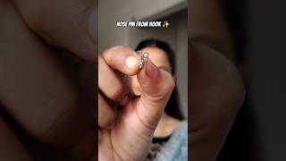 Nose Pin From Hook ✨ #shorts #trendingshorts #ytshorts #nosepin #diy #trending #shortsfeed