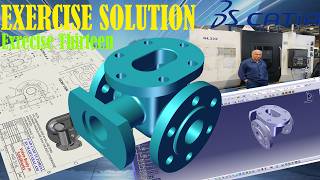 CATIA V5 Part Design Exercise 14 | Step by Step Modeling of a Complex Pipe Cross Part