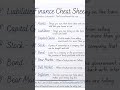Financial Cheat Sheet #bank #finance #howtoearnmoneyfromusstockmarket