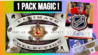 HOF AUTO PULL !! 2007-08 Upper Deck Ultimate Collection Hockey Hobby Box Opening !