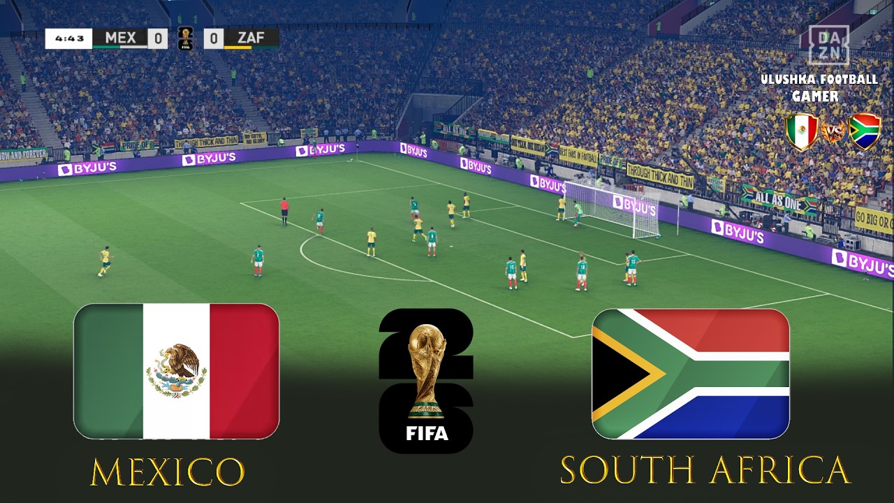 MEXICO vs. SOUTH AFRICA - FIFA World Cup 2026 I Full Match All Goals I Simulation PES