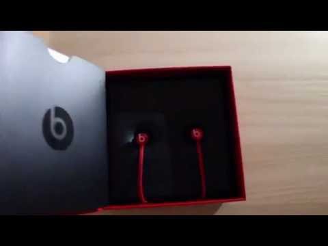 Распаковка наушников Beats urbears red