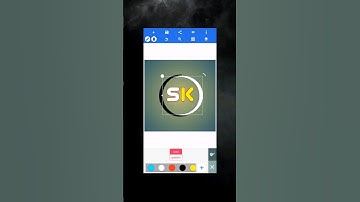 SK Logo Design in Pixellab Mobile, I log 3d rotate design