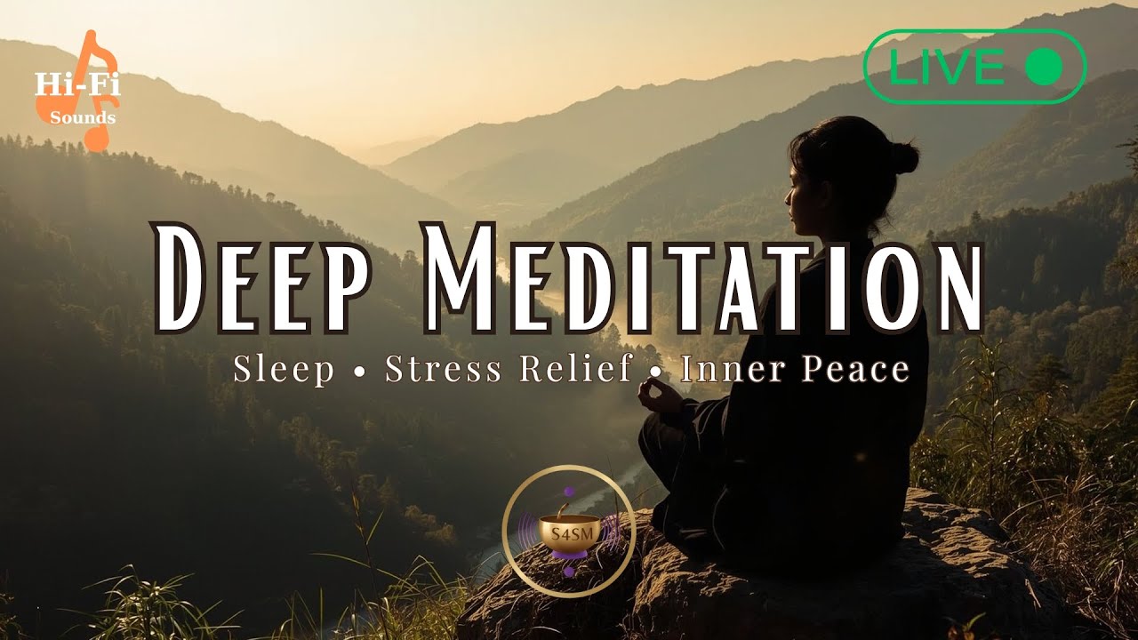 🔴 LIVE : Deep Meditation Music for Sleep, Stress Relief & Inner Peace ...