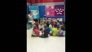 Miss Quincy visits St. Peter's School