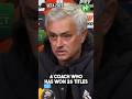Mourinho S BRUTAL Response To Sarri Claim Mourinho S BRUTAL Response To Sarri Claim