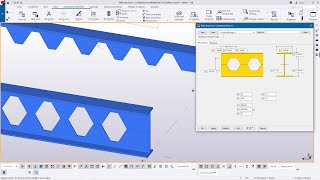 Development and Cutting Details for 356 x 127 UB,Castellated Beam