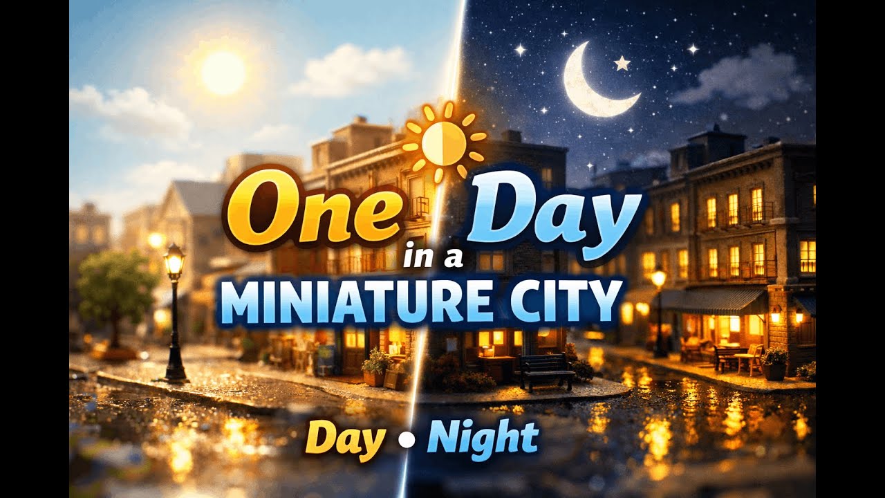 One Day in a Miniature City | Calm & Cinematic Tiny World