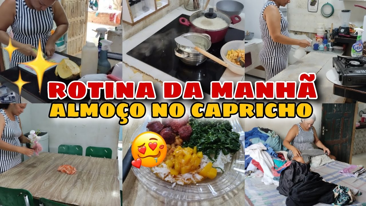 ✨ Rotina da manhã! Mas almoço no capricho 🤤