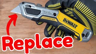 How to Replace blade on the DeWALT TOUGHSERIES Heavy-Duty Retractable Utility Knife