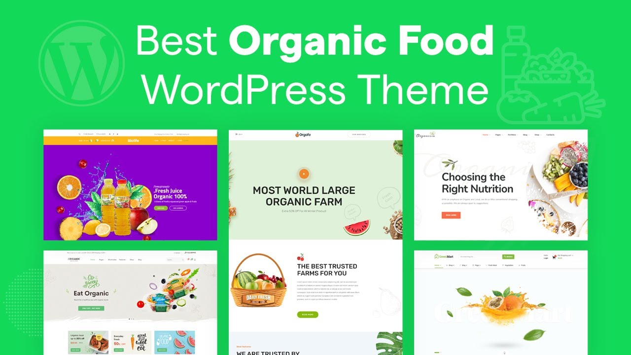 Create Organic Food Online Store Using Best Organic Food WordPress