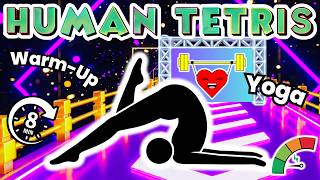 HUMAN TETRIS SOLO 🧩 | Only 1% Can Beat Every Level | Interactive Game screenshot 2