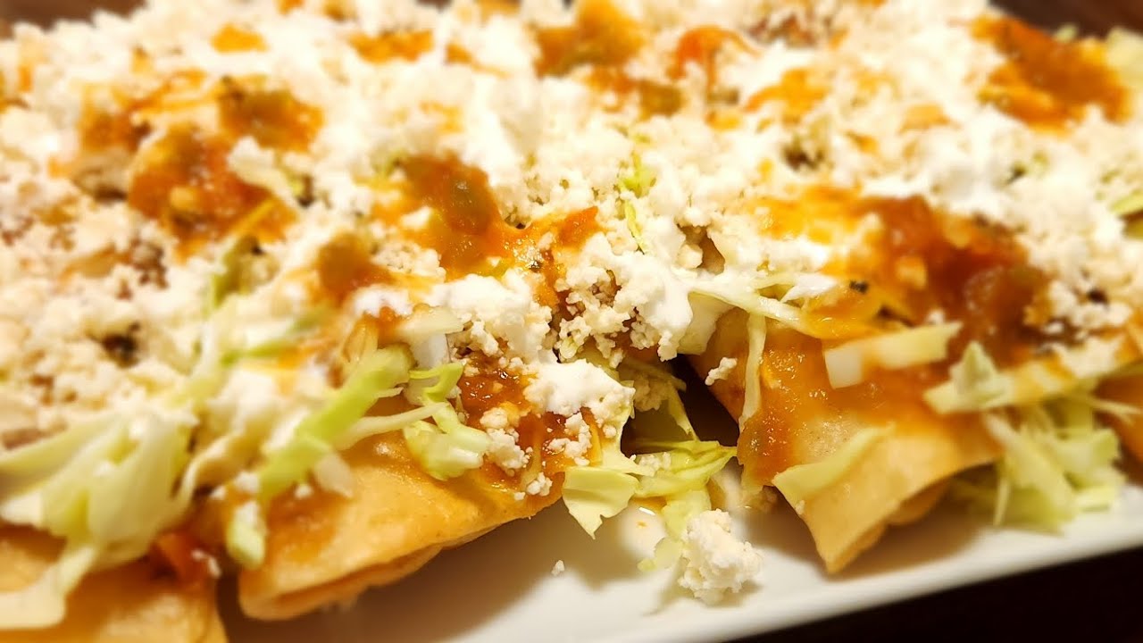 Deliciosos Tacos Dorados De Papa Y Pollo! YouTube