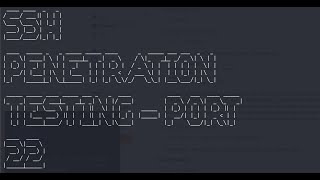 SSH Penetration Testing (Port 22)