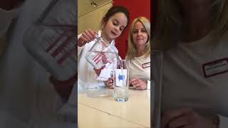 Homeschooling with Connie and Jess - The water magic trick