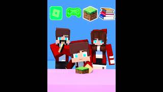 Jj Split Items Challenge Mom Vs Dad - Maizen Minecraft Animation