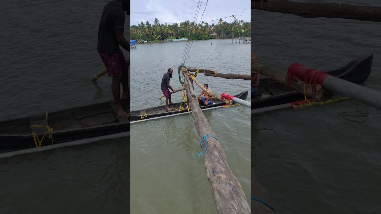 Muzirs peoples making fishing net. 