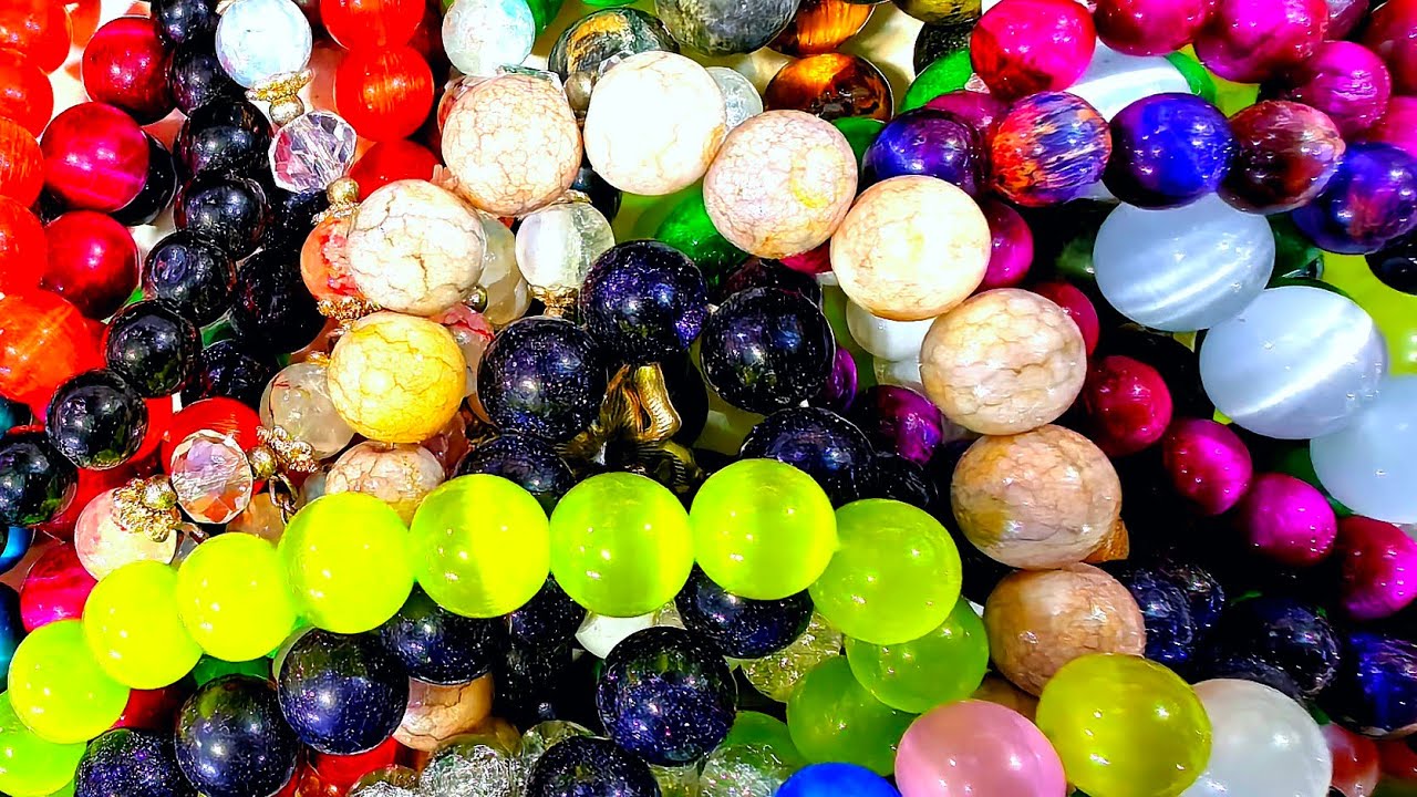 Beautiful Beads Show 🌈 Perfect Colors That Relax Your Mind | Colorful Beads Collection ✨ So Satisfy