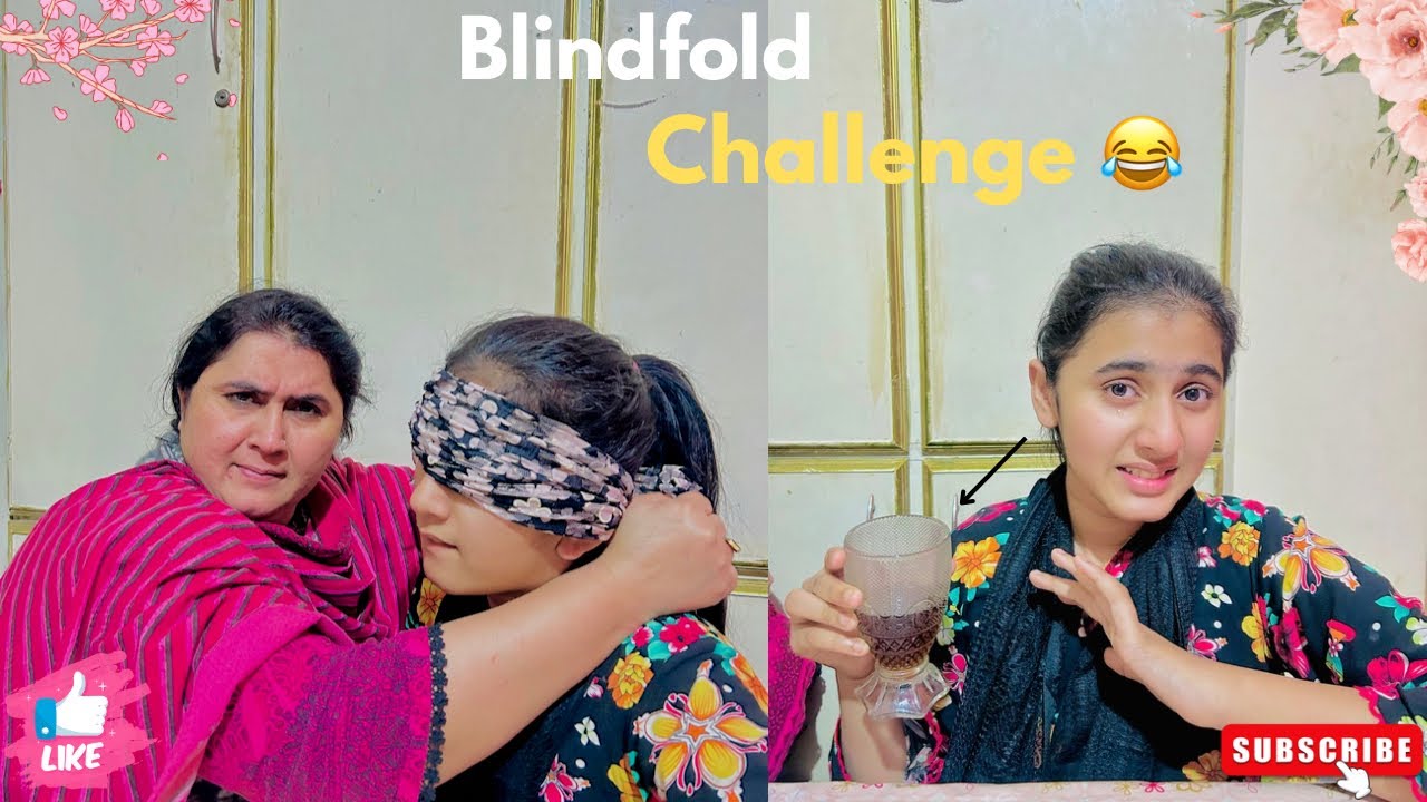 Blindfold Challenge| Make juice for yourself 🤢🤣| Mishal Rony lag gai 😢🤣
