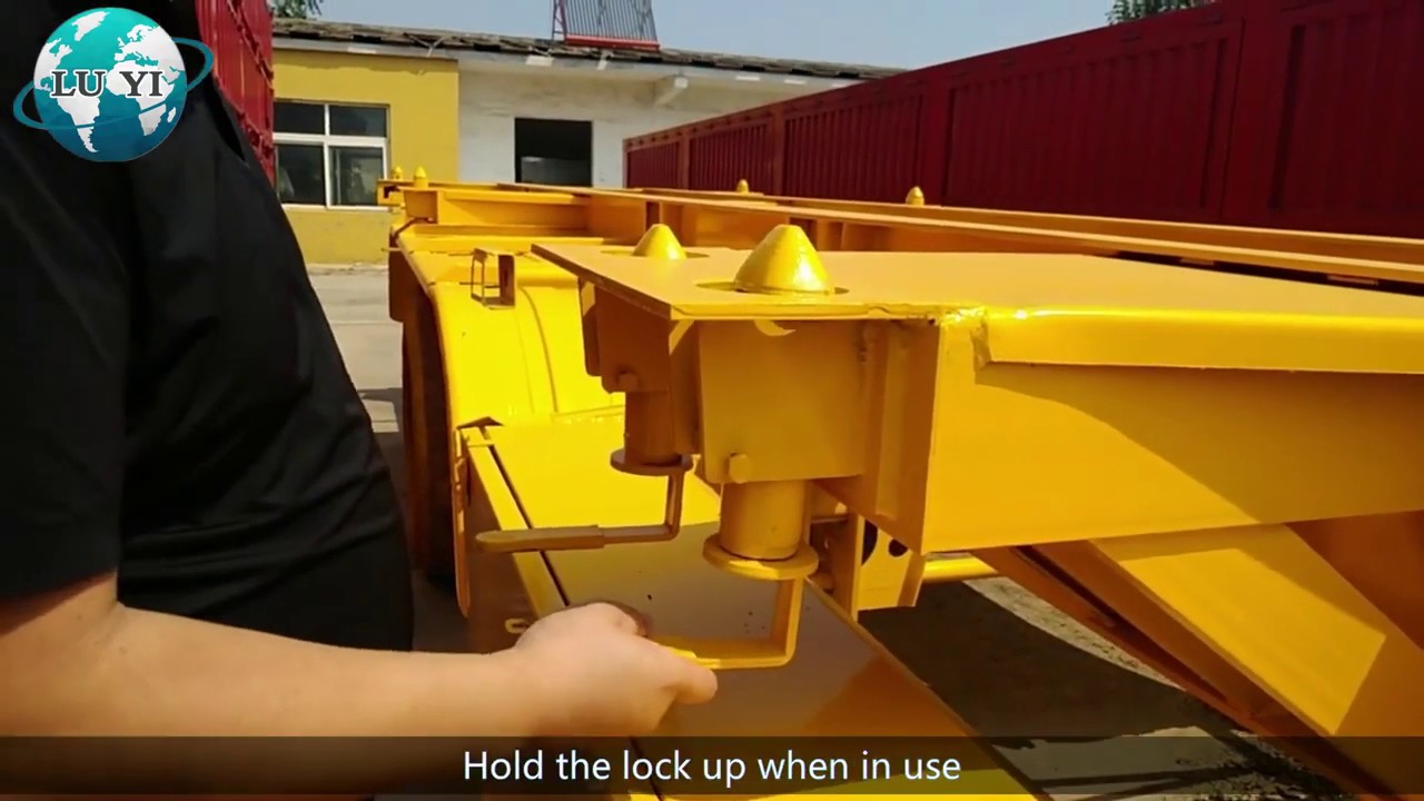 40ft 3 axle 40ft container chassis trailer