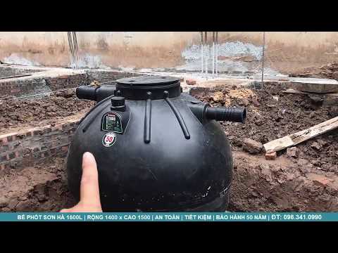 Video Bể phốt Sơn Hà 1600L - youtube