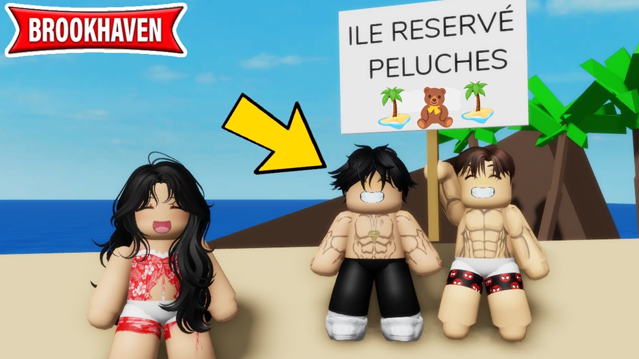 BLOQUÉ SUR UNE ÎLE RESERVÉE AUX PELUCHES SUR BROOKHAVEN ROBLOX !