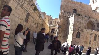 Church of the Holy Sepulchre, Jerusalem - Listen to the bells ring. Jesus was crucified at 12pm