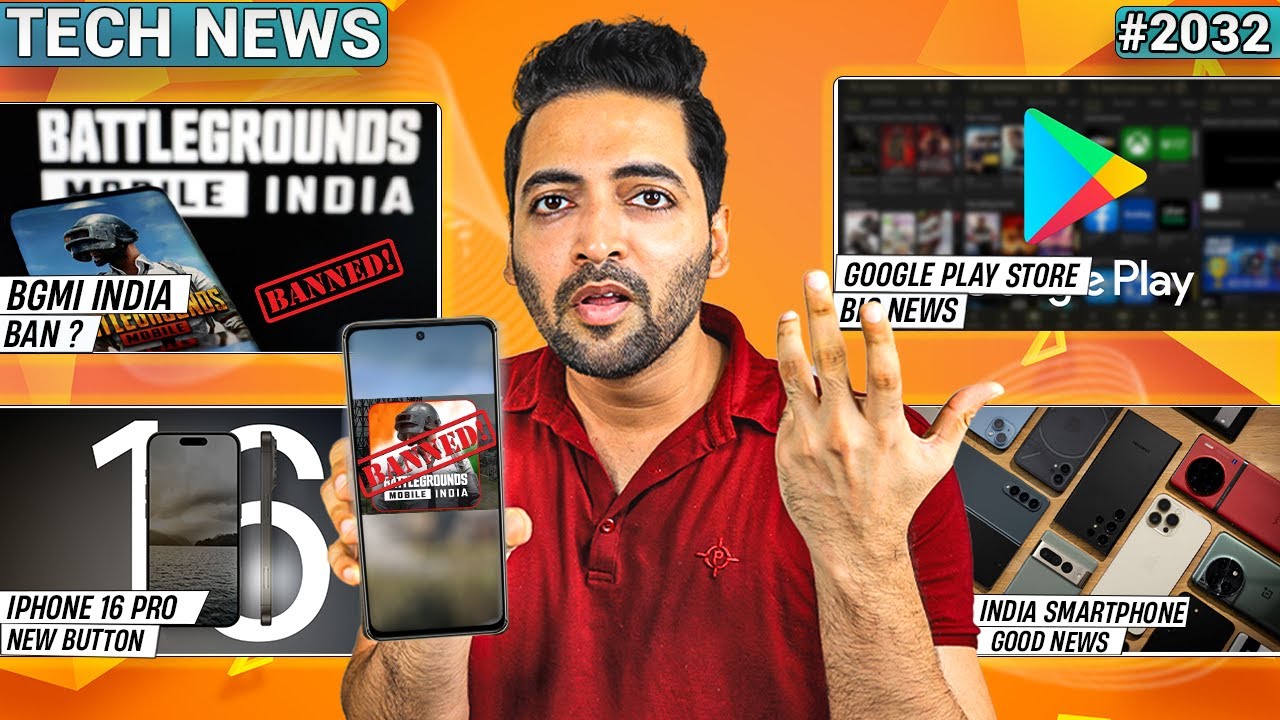 Giveaway Winners,BGMI India Ban,Foldable Macbook, iphone 16 Pro New Button,Moto Edge 50 Pro Launch