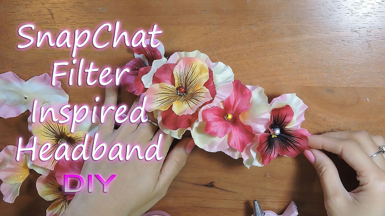 Snapchat Filter Inspired Headband/Halo DIY YouTube