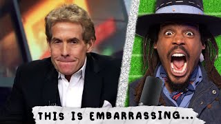 Skip Bayless vs. Cam Newton BEEF is getting weird... Skip is falling apart...