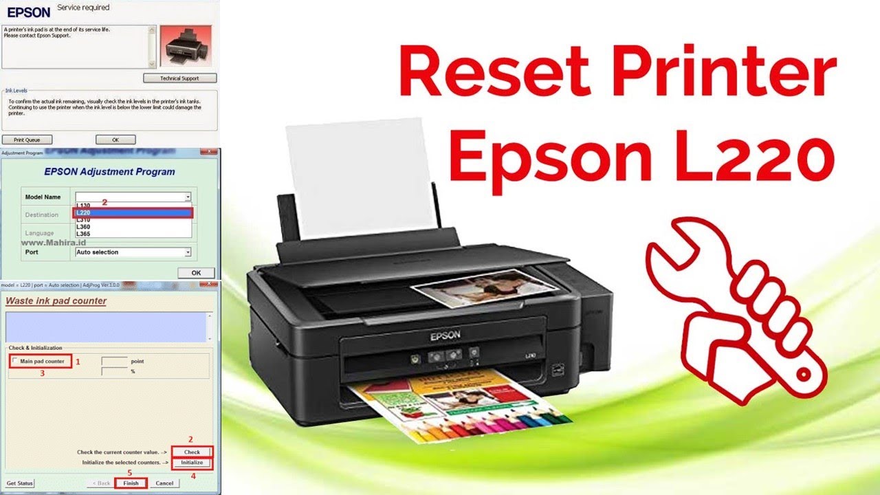 Cara Reset Printer Epson L220 L130 L310 L360 L365 YouTube Cara reset printer epson l220 l130 l310 l360 l365 youtube